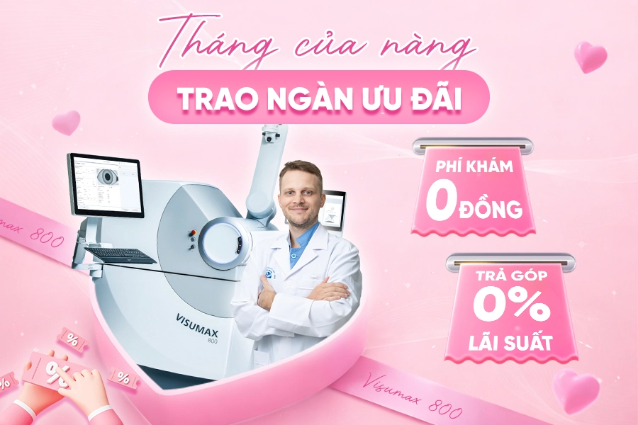 Bảng giá xóa cận tháng 3: Tháng của Nàng - Rinh ngàn ưu đãi