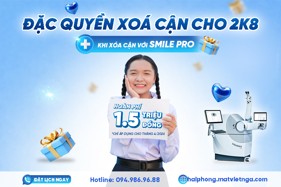 Ưu đãi cực khủng cho 2K8: Xóa cận hoàn phí – Rộng mở tương lai 