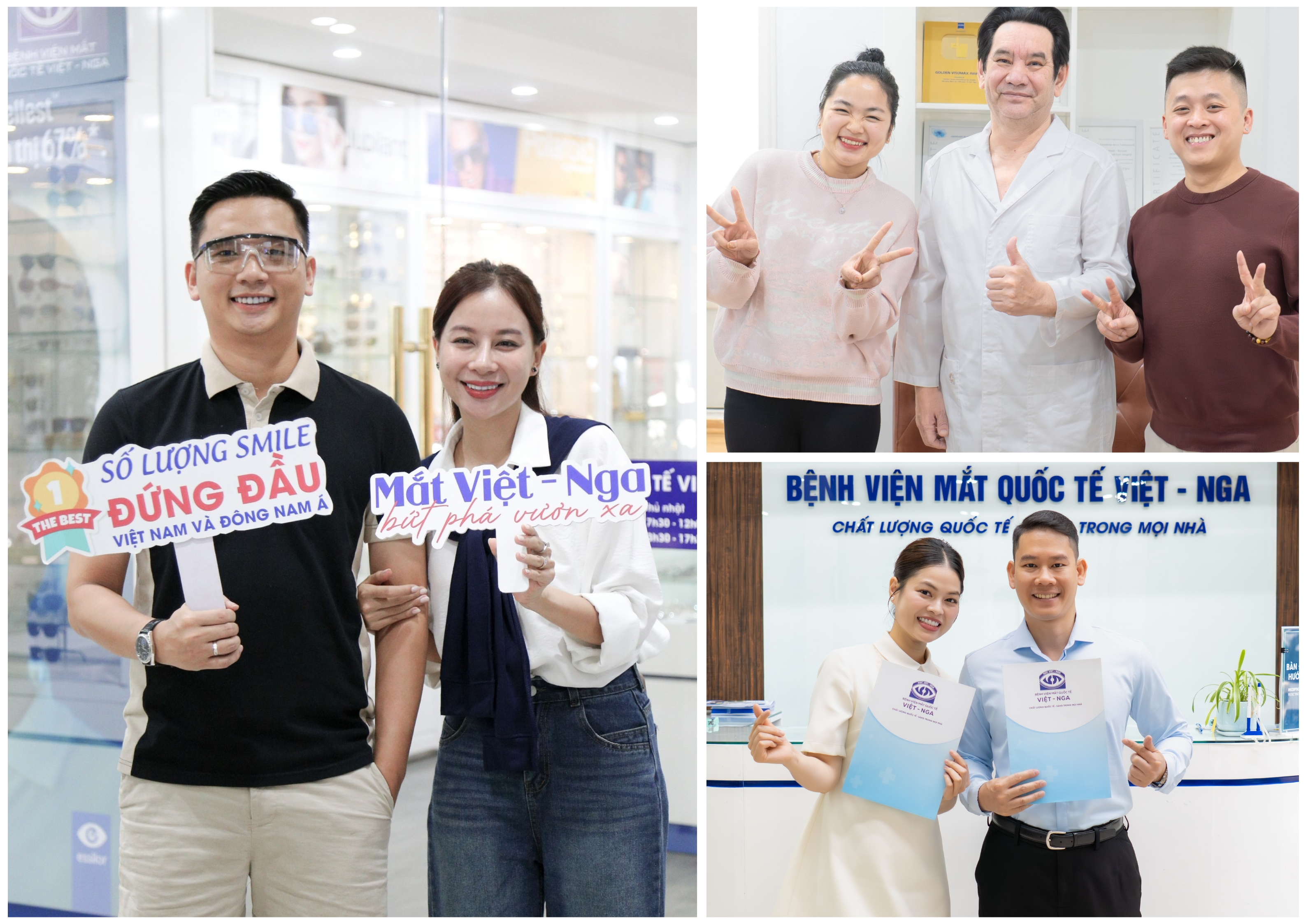 Các cặp vợ chồng rủ nhau xóa cận tại Mắt Việt – Nga